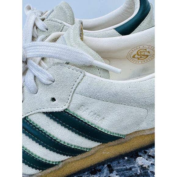 Size 11 Adidas Kith Clarks 8th Street Samba Chalk White Green ID 7297 main image 8